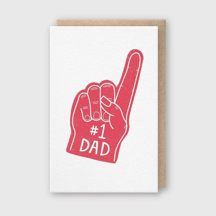 Letterpress Dad Greeting Card - 
