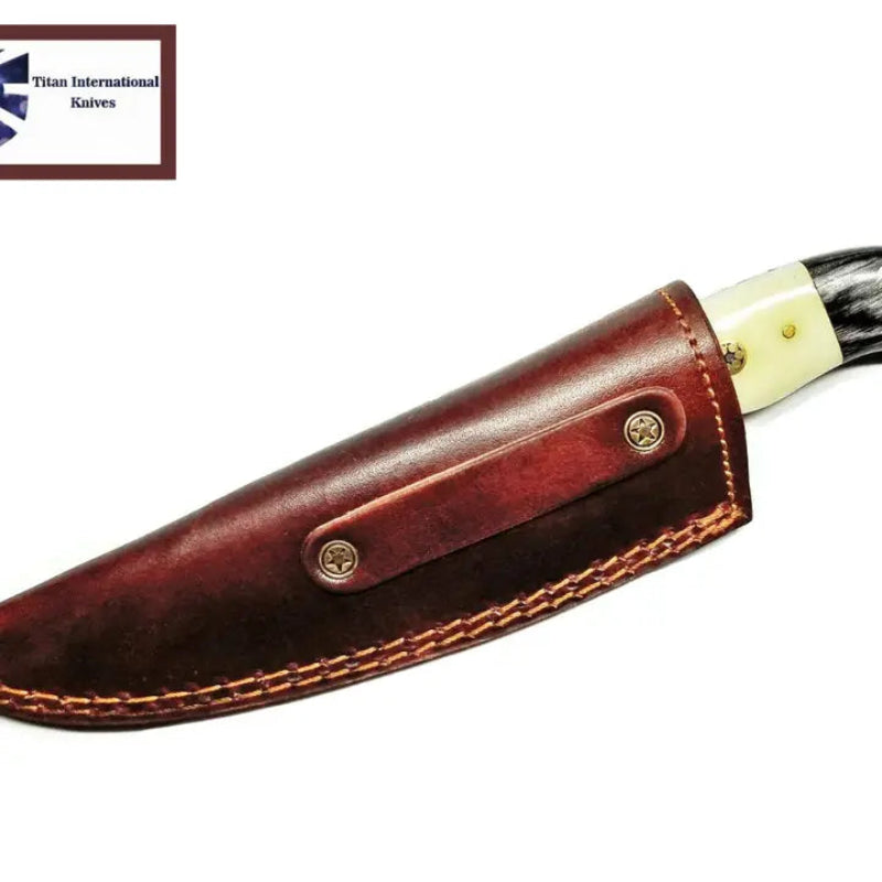 Titan International Damascus Steel Hunting Knife By Titan