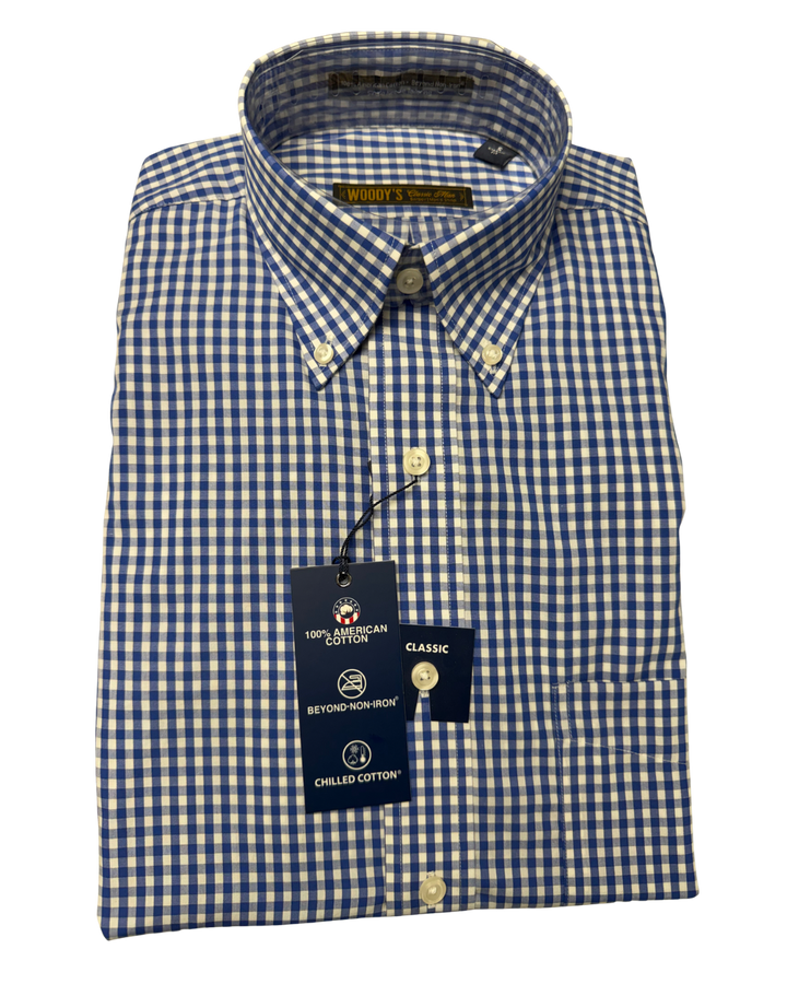 Gingham Cotton Sport Shirt