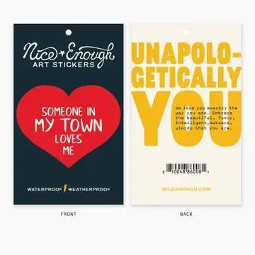 Someone Loves Me Lake Chelan Name Drop Sticker