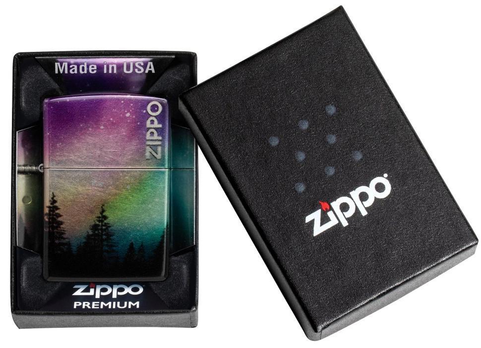 Zippo Colorful Sky 540 Tumbled Chrome Windproof Lighter