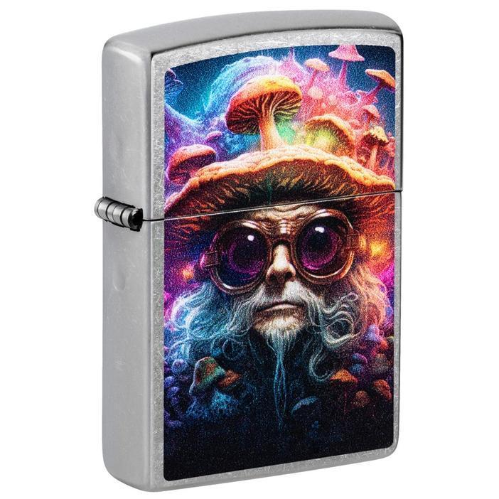 Zippo Mushroom Man Design Street Chrome Windproof Lighter