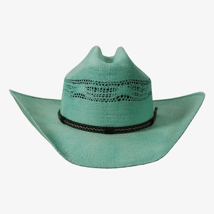 American Hat Makers New Straw Cowgirl Western Hat - Style American Maverick | Turquoise / SM