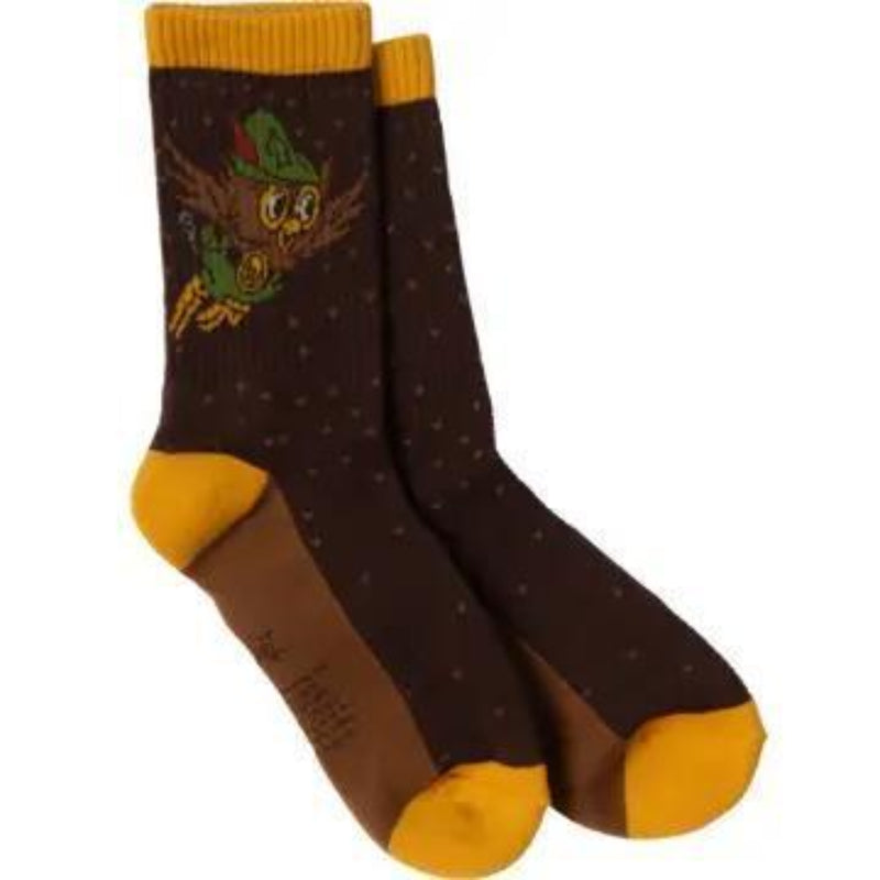 The Landmark Project Woodsy Owl Sock – Basalt Brown