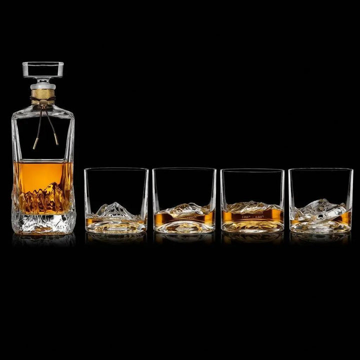 Liiton American Peaks Glasses + Decanter