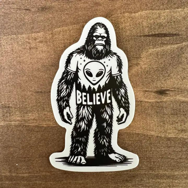 208 Tees Bigfoot Sticker - Sasquatch Design - USA Made | 3-3.5 inches