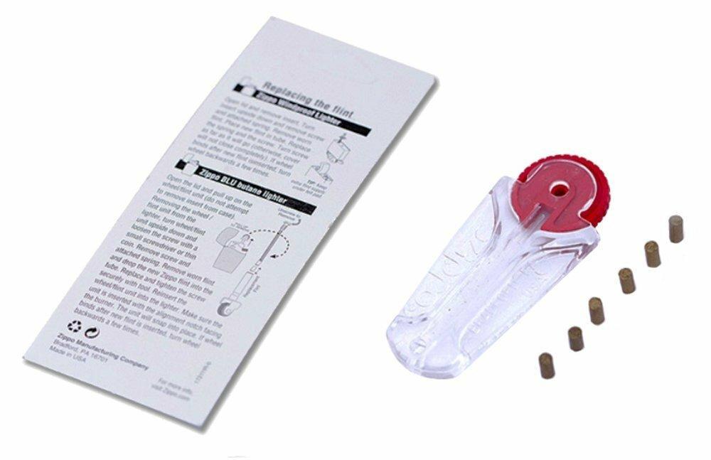 Zippo Genuine Flints – 6 Flint Plastic Dispenser