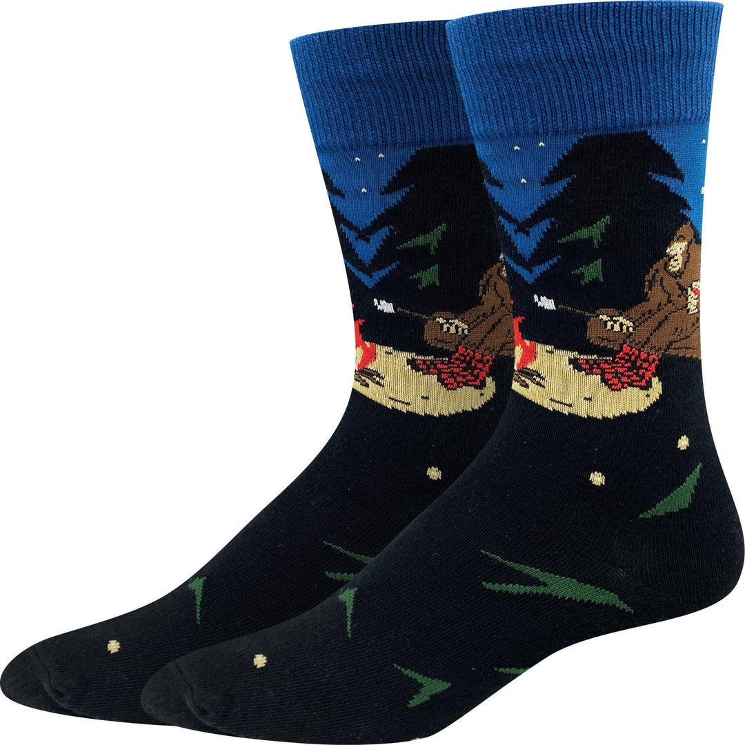 Campfire Bigfoot Socks Black