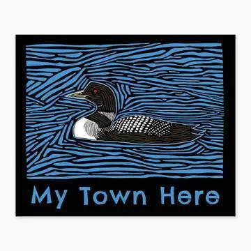 Cut Loon Lake Chelan Name Drop Sticker