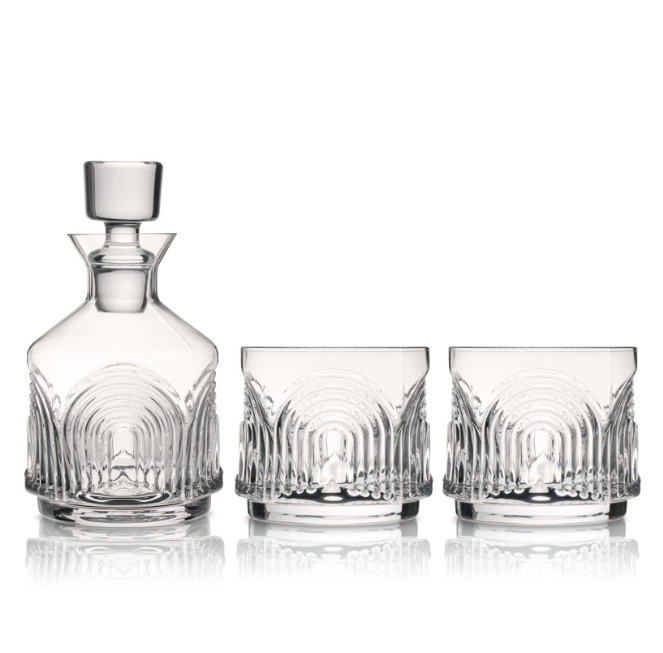 Viski Stacking Decanter and Glasses Set Deco Beau