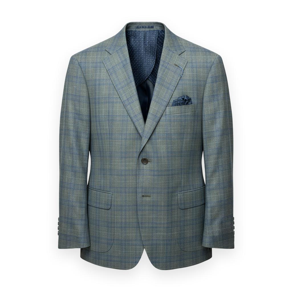 Olive/Blue Plaid Sport Coat