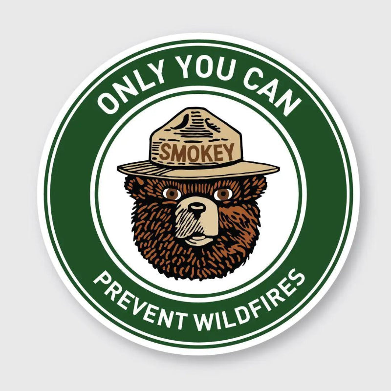 Pike Street Press Smokey Bear Prevent Wildfires Sticker