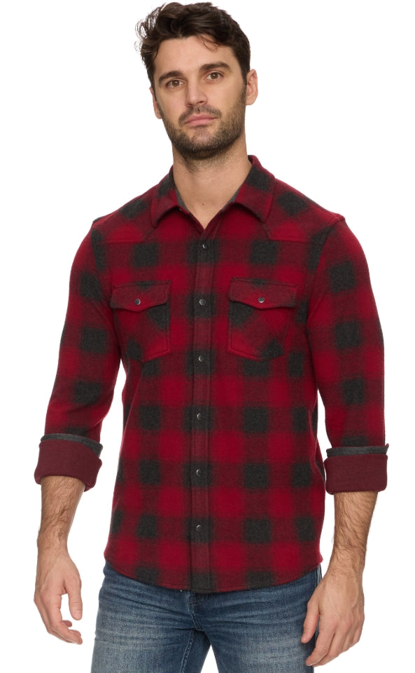 Premont LS Western Hero Knit Flannel Shirt