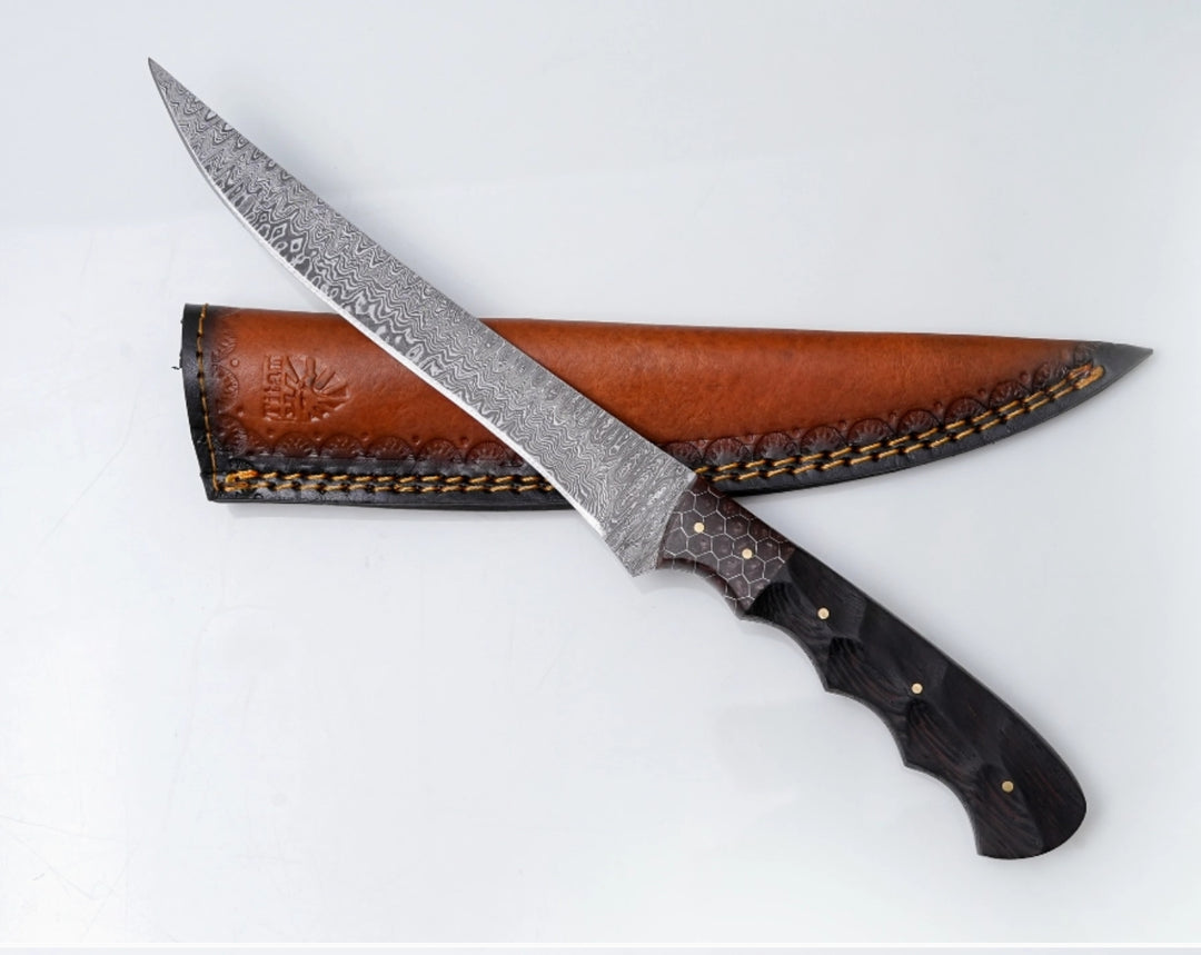 Titan Damascus Steel Filet Kife-Blade