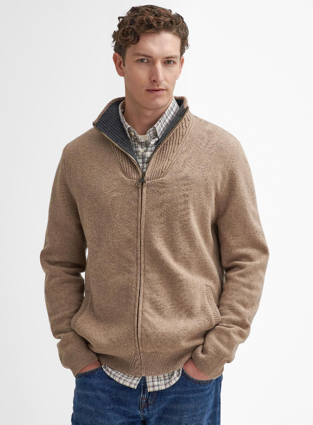 Nelson Essential Full Zip Knitted Jumper