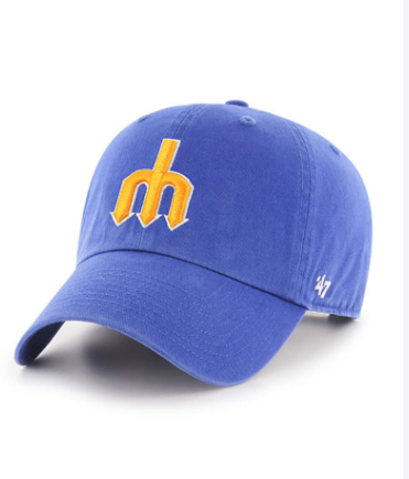 Seattle Mariners Cooperstown Royal 47 Clean Up Hat