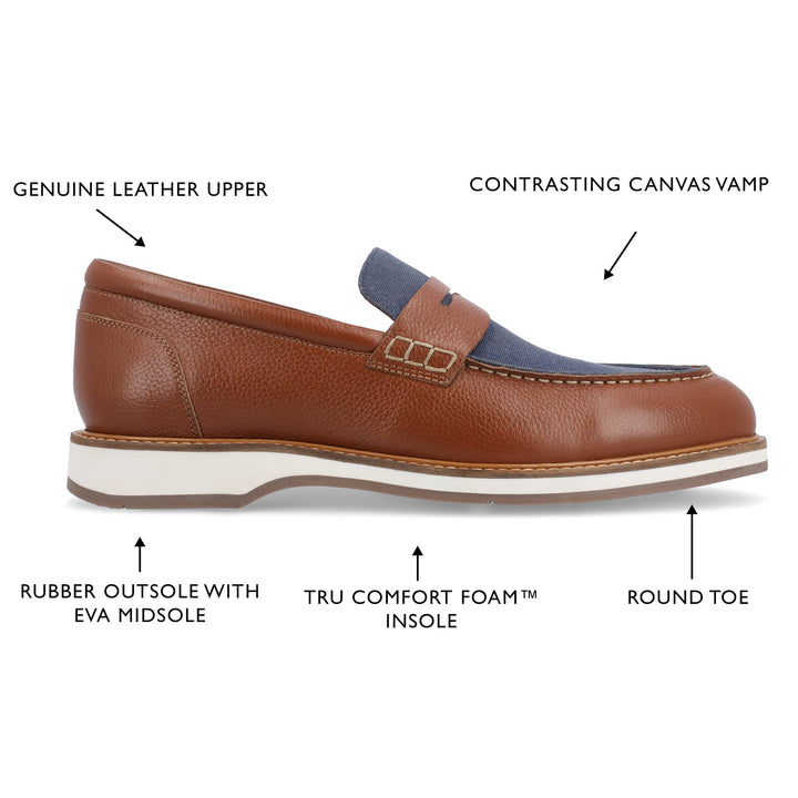 Thomas &amp; Vine Kaufman Moc Toe Penny Loafer