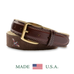 Embroidered Leather Belt