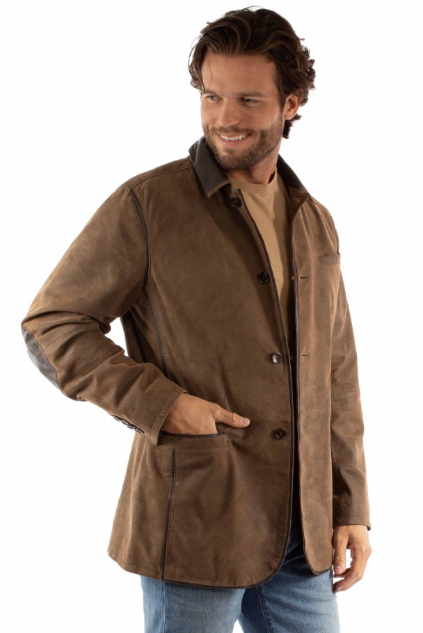 Leather Blazer w/ Elbow Patches