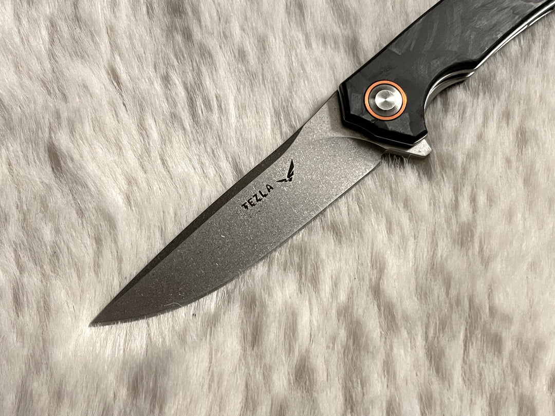 Tezla Mark Y Bearing Folding Knife
