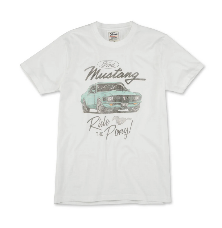 American Needle - Ford Mustang Vintage Fade Brass Tracks T-Shirt