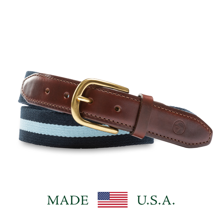 Duck Head Striped Web Belt