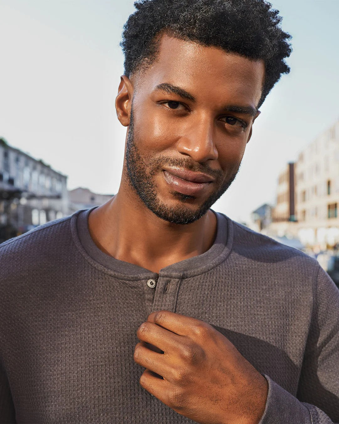 Chatsworth LS Soft Waffle Henley