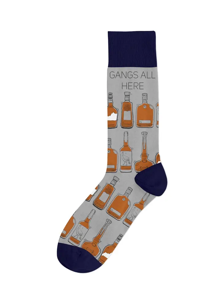 Gangs All Here Bourbon Whiskey Socks