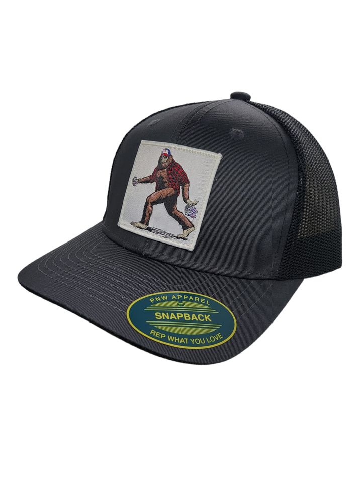 Sasquatch Trucker Mesh Snapback Hat