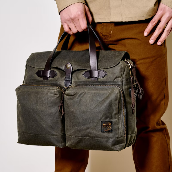 Filson 24 Hour Tin Briefcase - Dark Tan