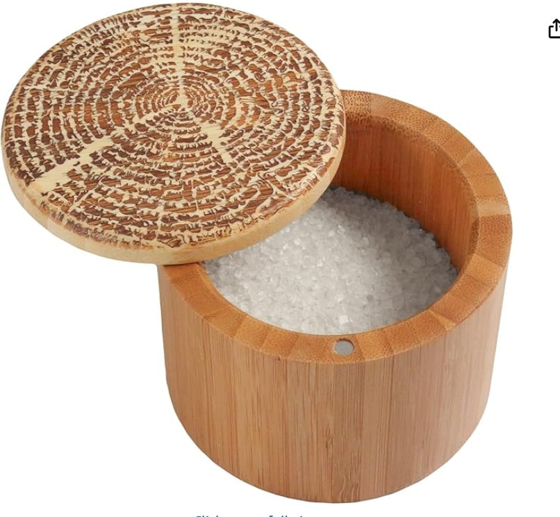 Totally Bamboo "Tree of Life" Engraved Salt Box