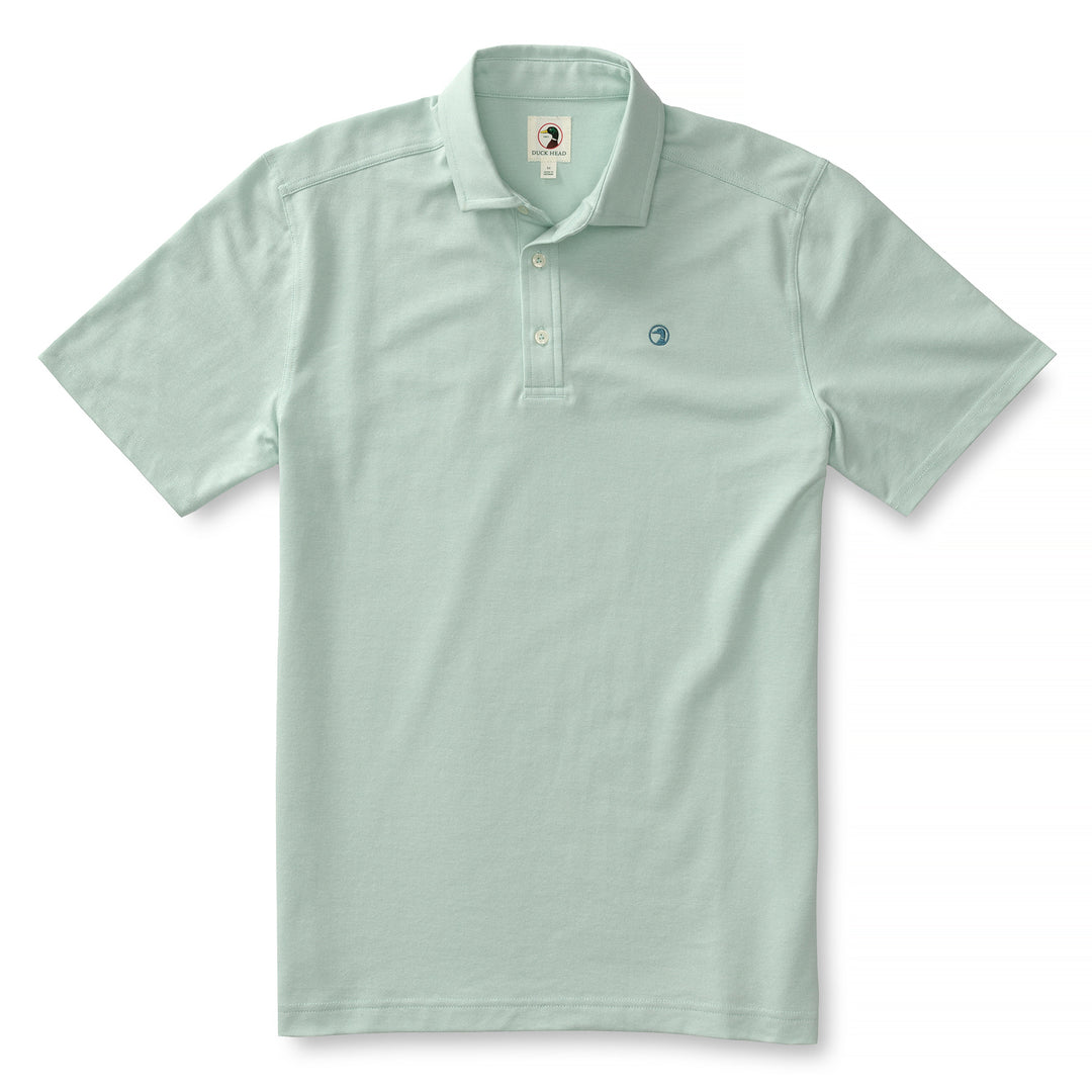 Duck Head SS Classic Performance Pique Polo - Surf Spray