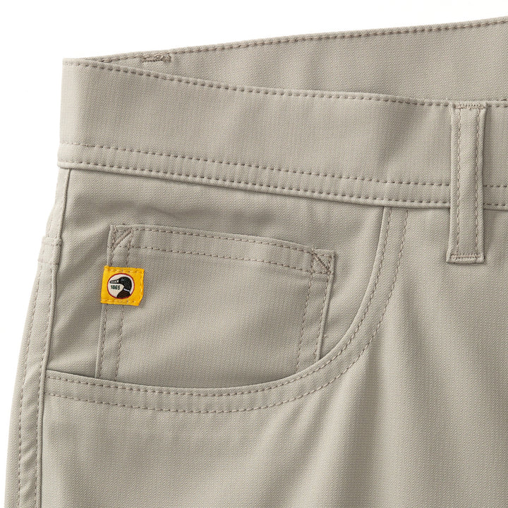 Duck Head Long Drive Performance 5-Pocket Pant - Grey