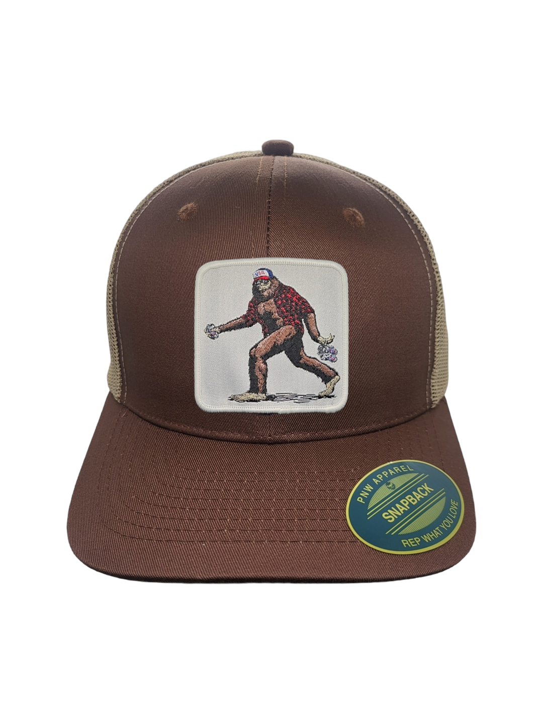 Sasquatch Trucker Mesh Snapback Hat