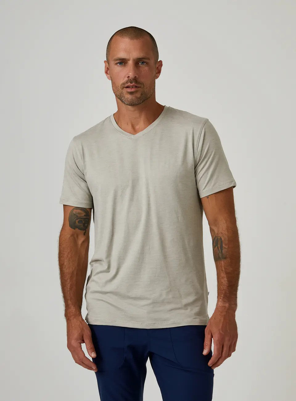 Short Sleeve Core High V-Neck