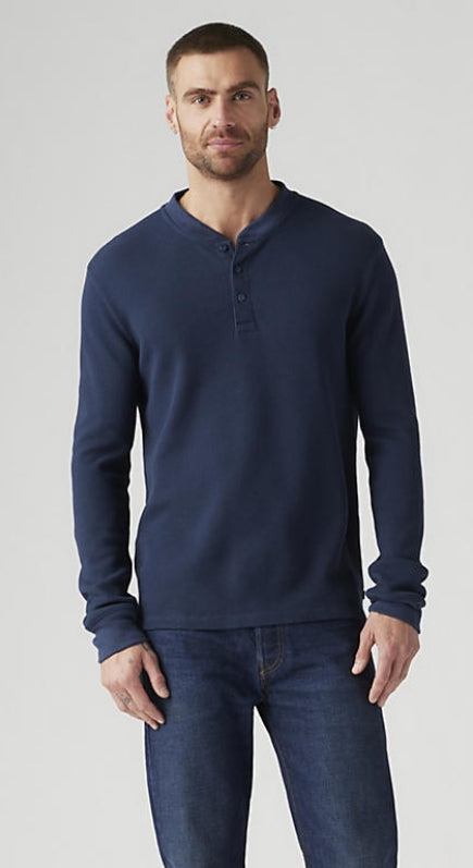 Levi LS Thermal 3 Button Henley
