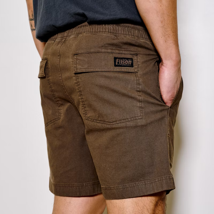 Filson Granite Mountain Pull On Shorts - Dark Earth