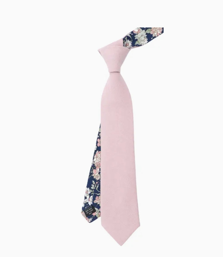 Tie Mood - Two Tone Floral Tail Tie