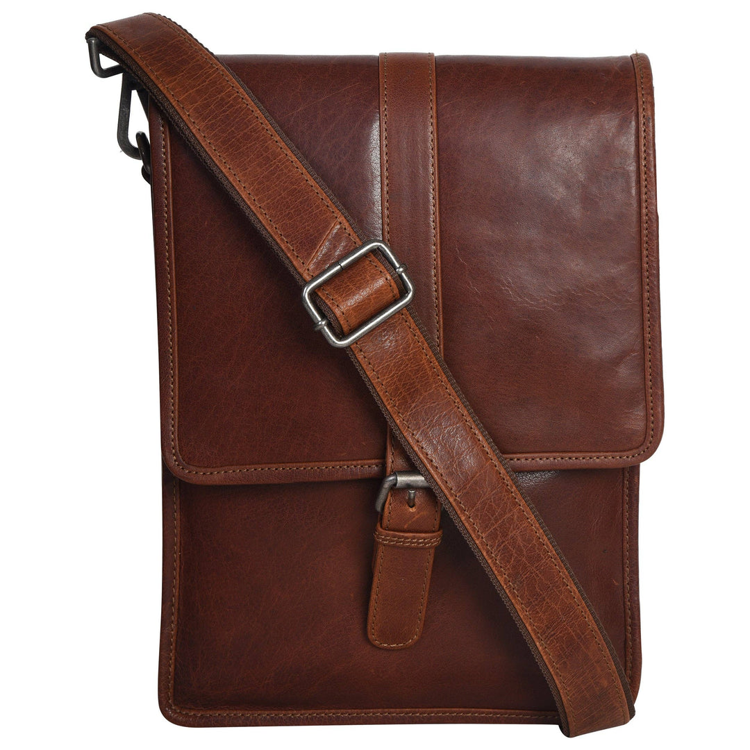 Tribal N/S Messenger Bag Vintage Brown - 5580