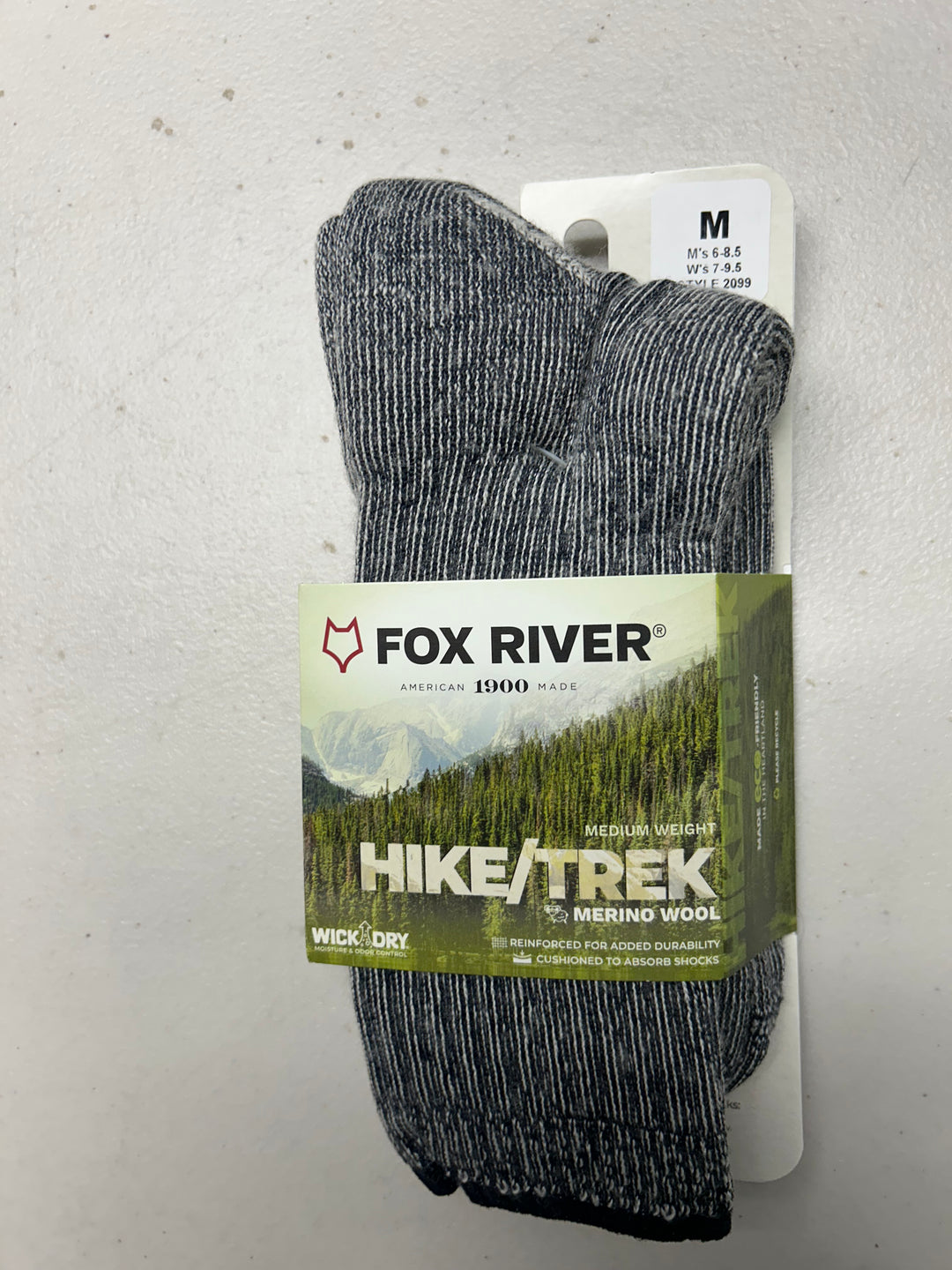 Nester Merino Wool Uni Hike/Trek Med/Wt Crew Sock