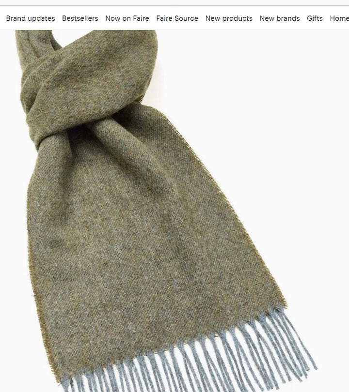 Plain Luxury Scarf - 100% Merino Lambswool - Made in England