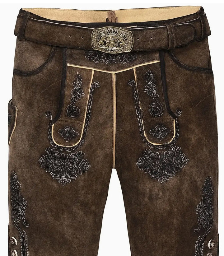 Edelnice Wild Buck Leather Lederhose Short Pants Fabian