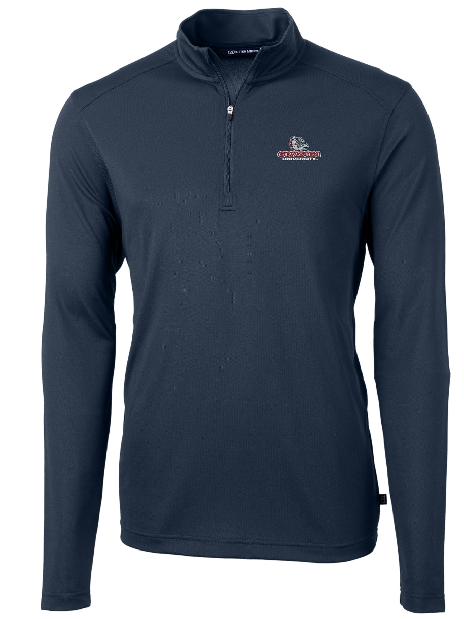 Seahawks Virtue Eco Pique Recycled Quarter Zip - Navy Blue/ Primary