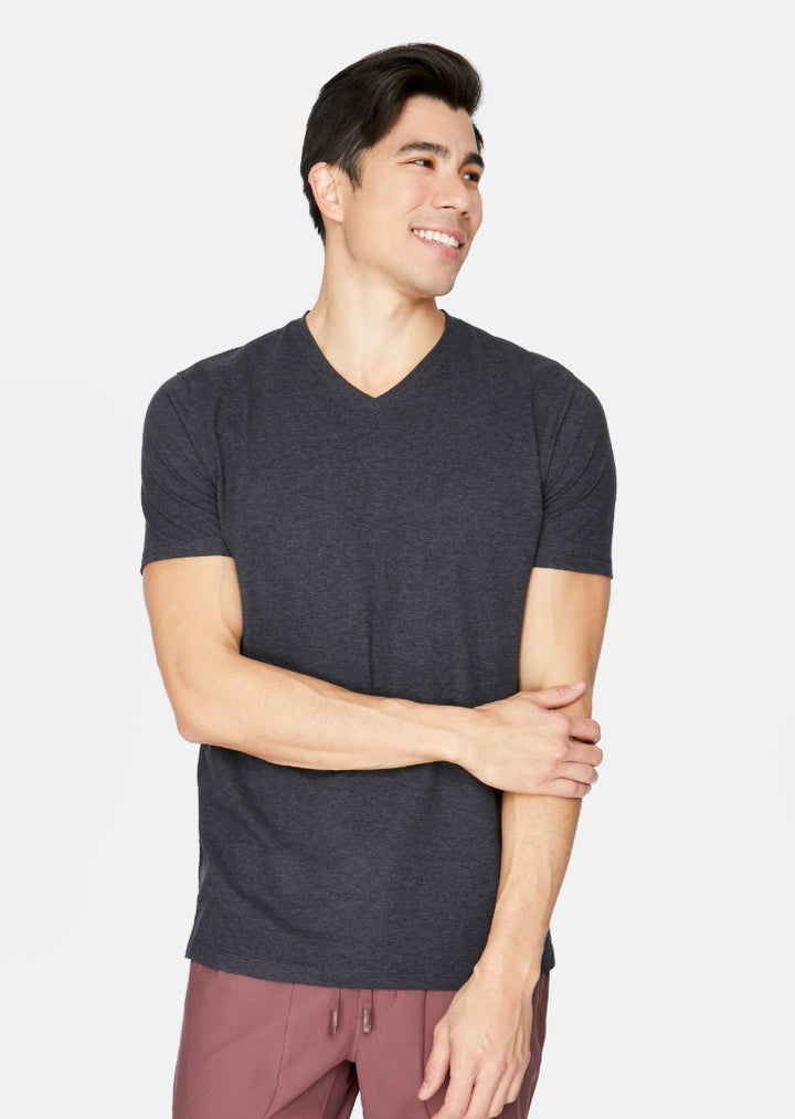 Short Sleeve Core High V-Neck