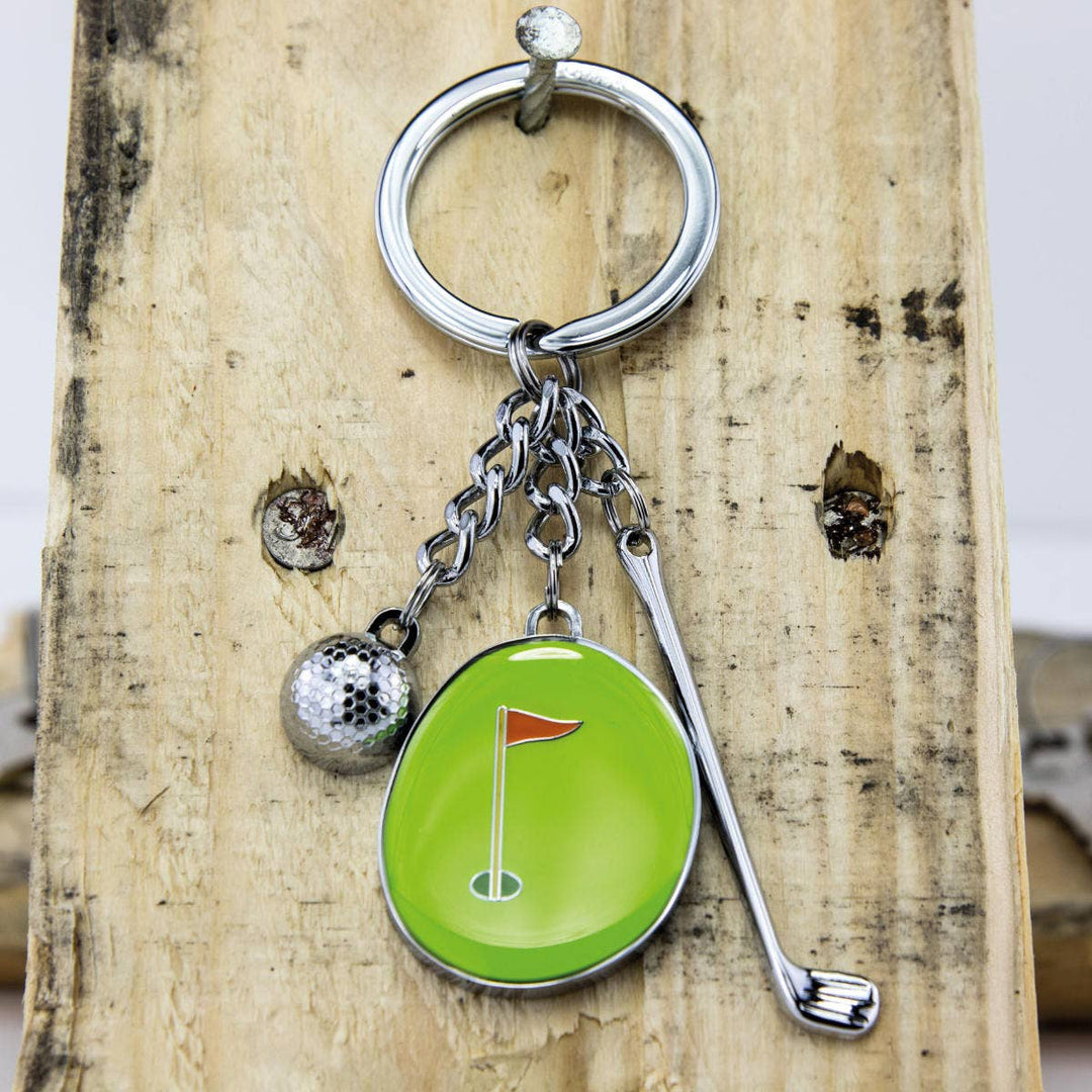 Troika Hole in One Golf Charms Key-ring