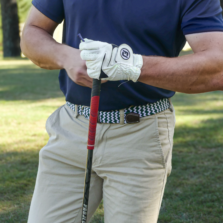 The La Jolla Two Toned Woven Elastic Stretch Belt