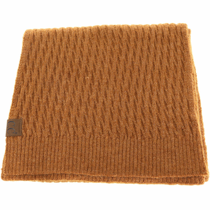 Solid Honey Comb Patterned Oblong C.C Scarf SF2079