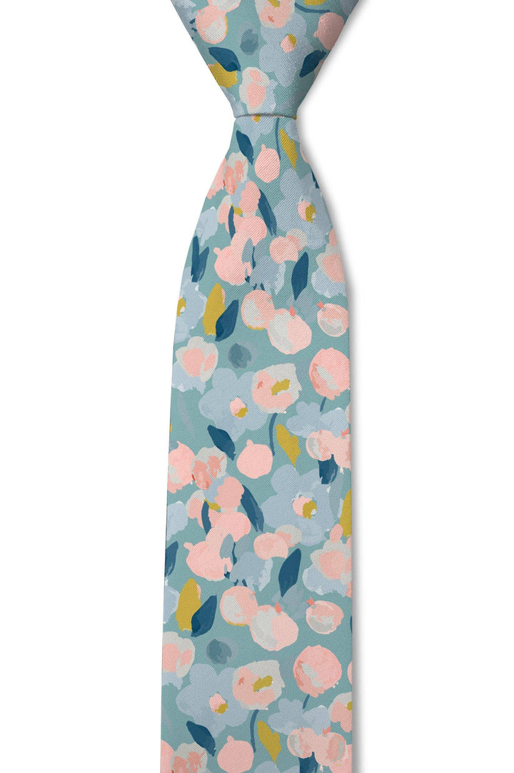 Impression - Baby Blue Floral Tie