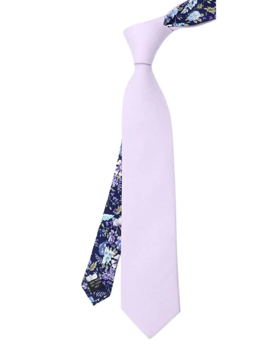 Tie Mood - Two Tone Floral Tail Tie