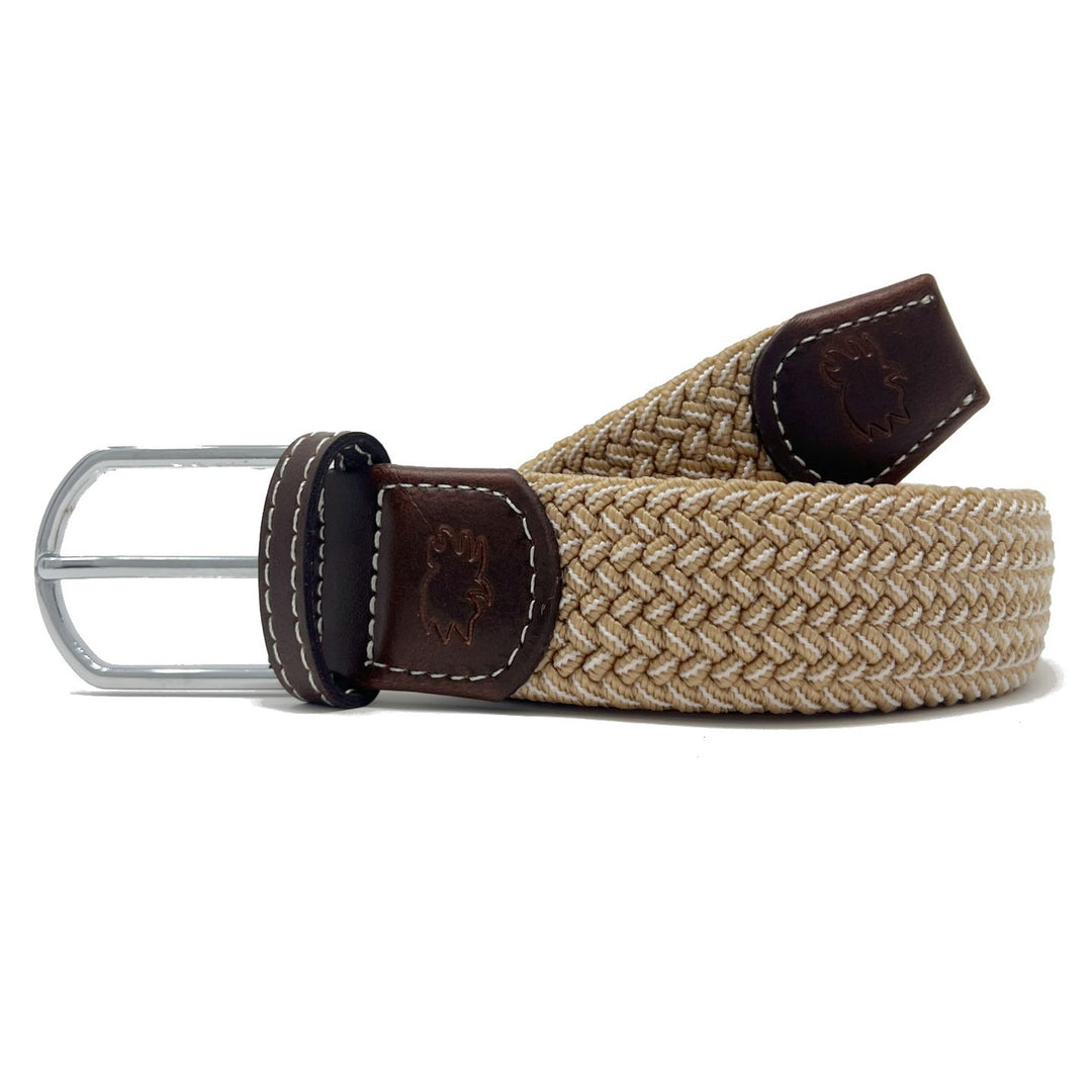 The Sanibel Two Toned Woven Elastic Stretch Belt